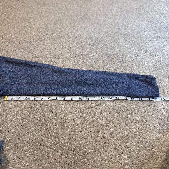 Lululemon Men's 1/2 Zip Long Sleeve Jacket Shirt Heather Blue Gray Run Gym SMALL - Picture 8 of 11